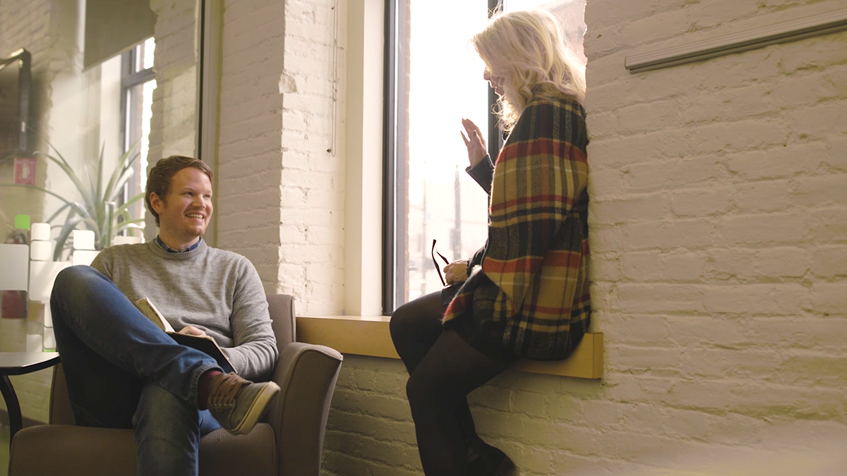 Collaborative team discussions in The Hive workspace